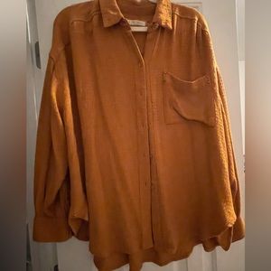 Free people long sleeve blouse